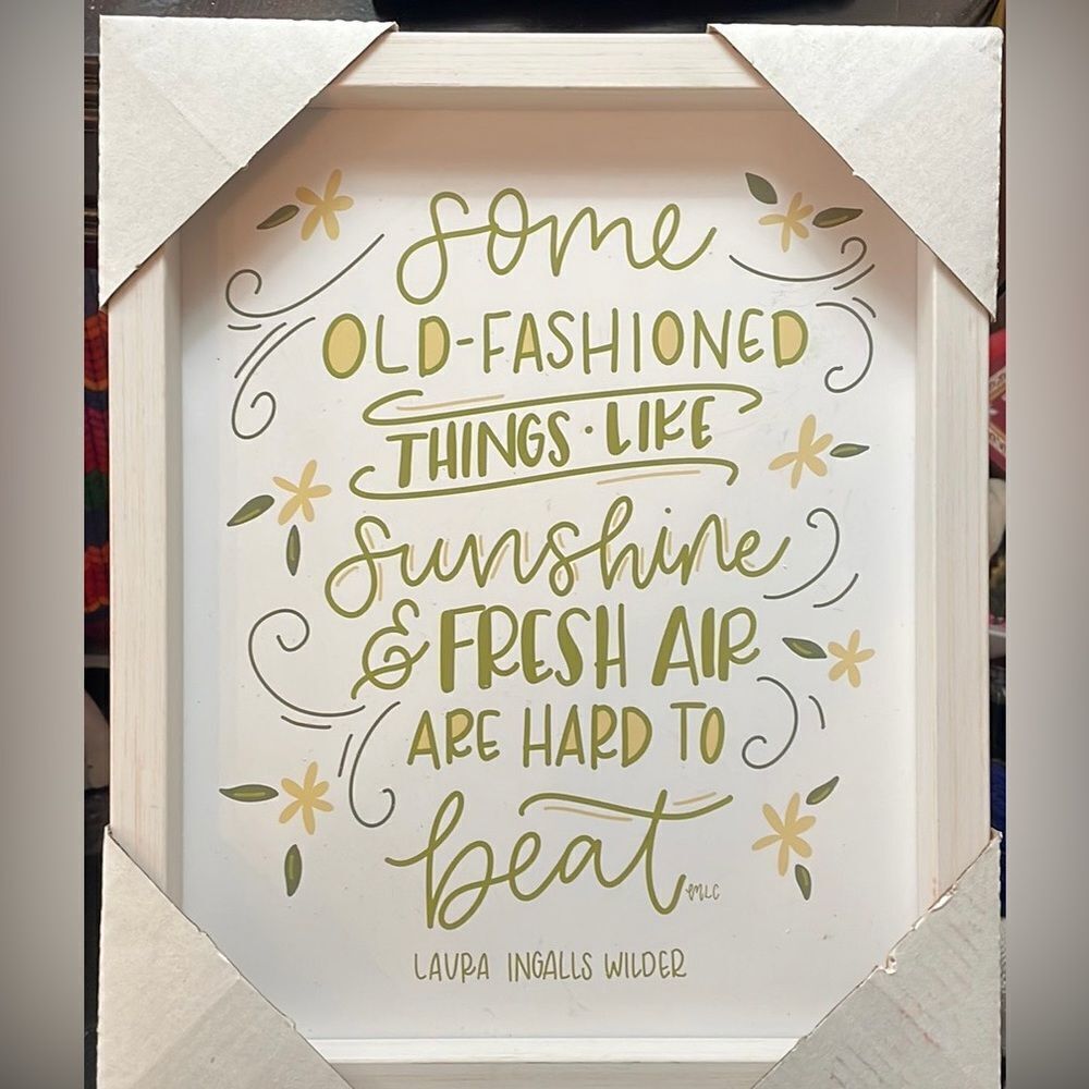 FRAMED ART WITH THOUGHTFUL SAYING